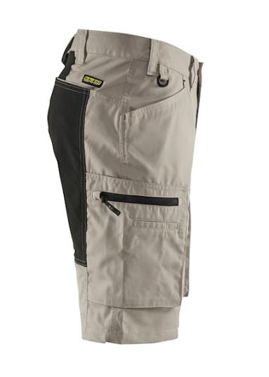 Blåkläder Service Shorts med stretch Sand/Sort