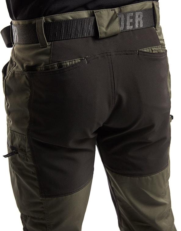 Blåkläder Service Buks med stretch Army Grøn/Sort