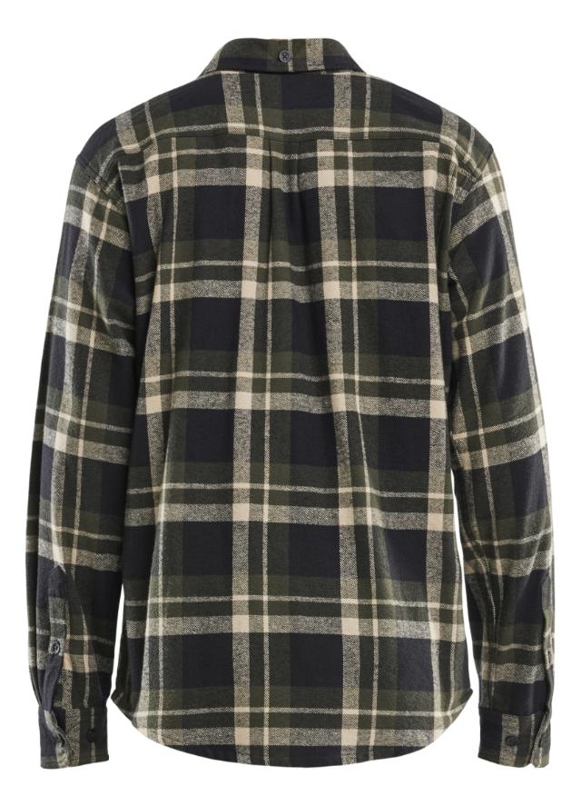 Blåkläder Flannelskjorte Skovgrøn/Sort