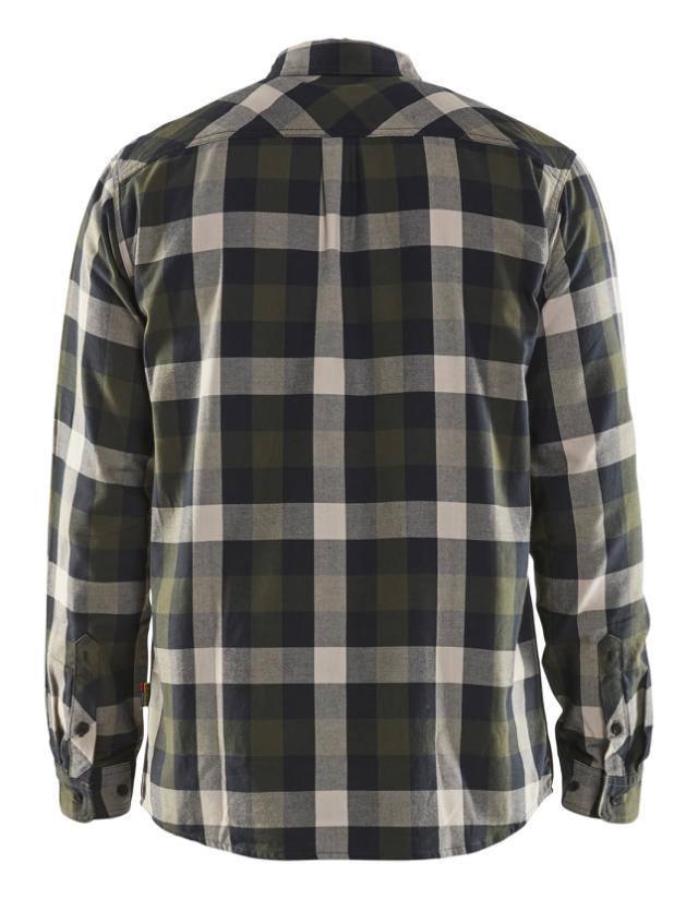 Blåkläder Flannel Skjorte Olivengrøn/Sort