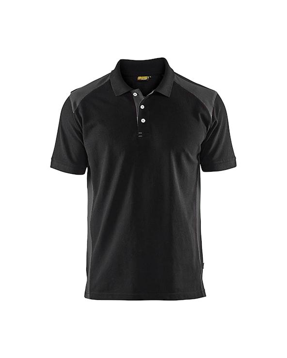 Blåkläder Poloshirt Sort/Mørk Grå