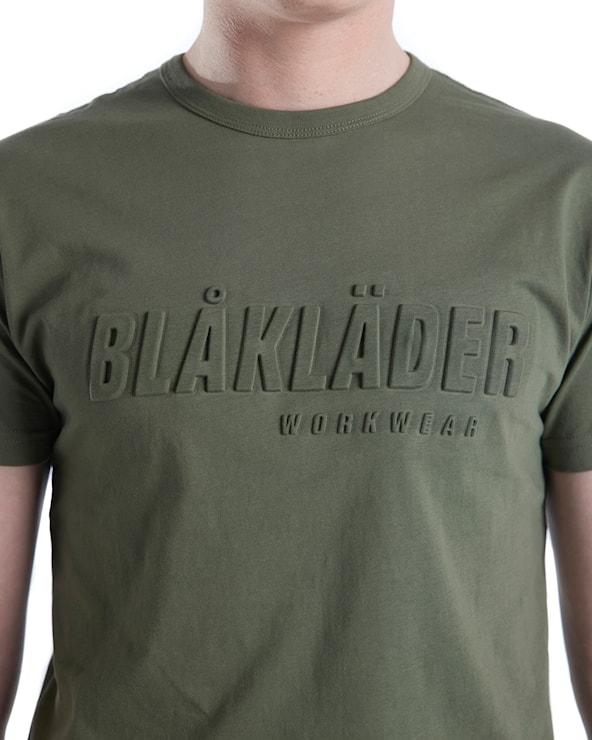 Blåkläder Bomulds T-shirt 3D Efterårs Grøn