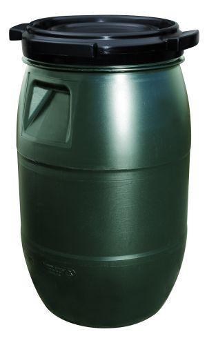 Fodertønde med skruelåg 30 L. Grøn