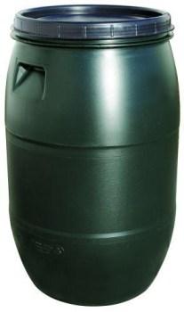 Fodertønde grøn med skruelåg 120 L