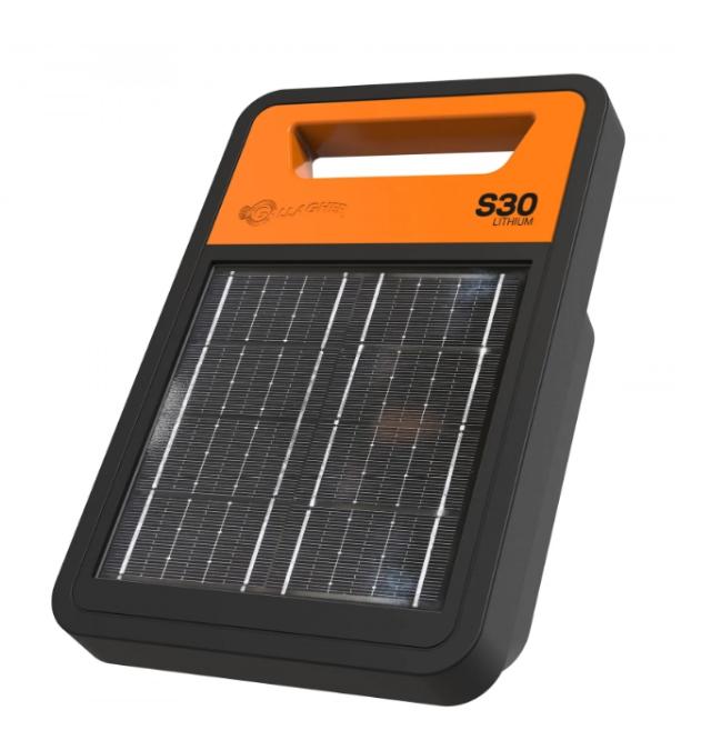 Gallagher S30 Spændingsgiver med Solcelle inkl. Lithium Batteri