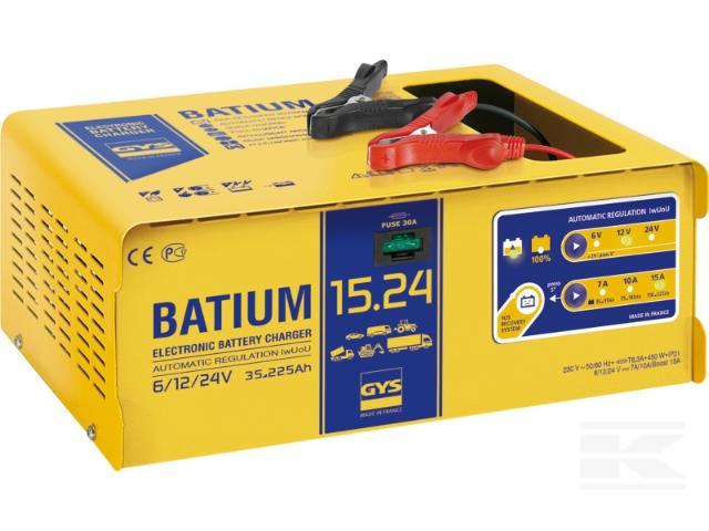 GYS Batium 15,2 Batterilader 6/12/24V