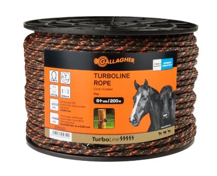 Gallagher Polyreb Ø6mm TurboLine 200m Terra