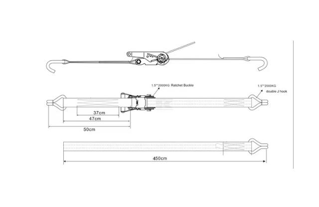 Båndsurring 35 mm x 5 m 1000 kg
