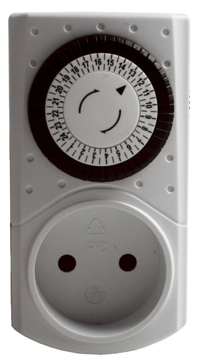 Døgnur mekanisk hvid inde