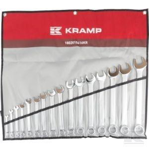 Ringgaffelnøglesæt 16 stk. 1/4' - 1 1/4'