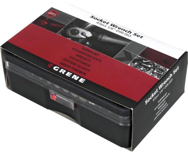 Topnøglesæt 1/4' Diverse Bits 47 Dele