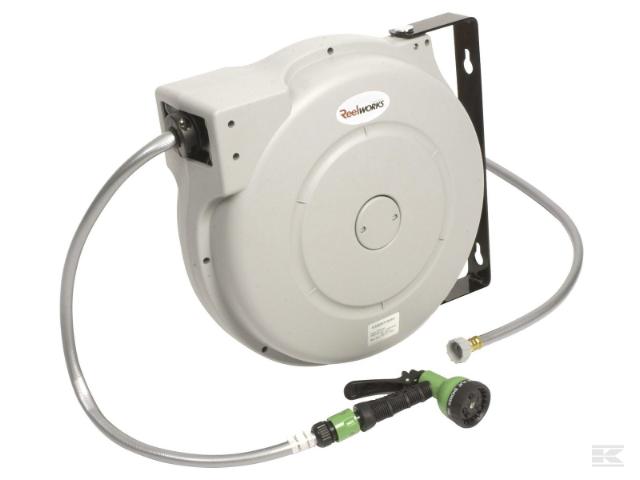 Slangeopruller automatisk 1/2' x 20m med spulepistol