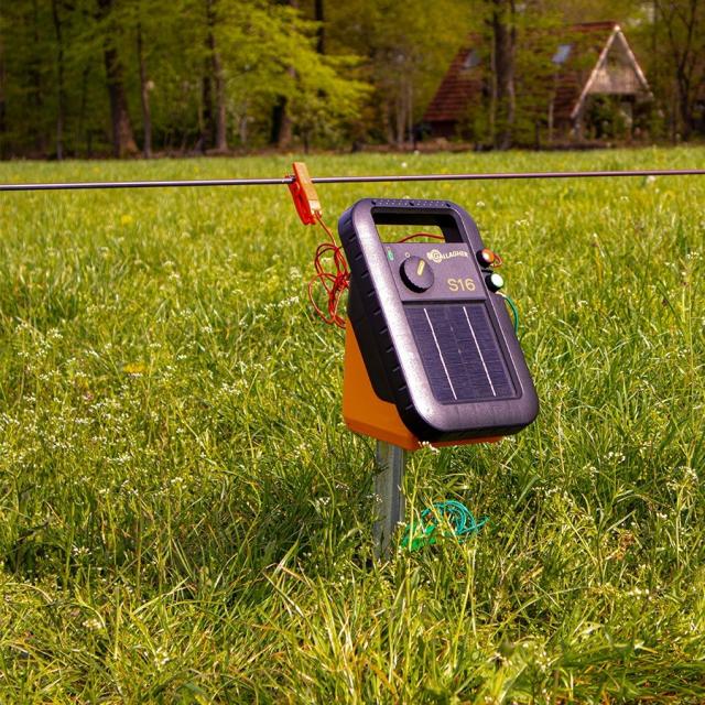 Gallagher S16 Spændingsgiver med Solcelle inkl. Batteri