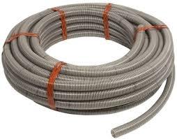 Slæbe/nedfælderslange Luisiana OL/SE grå transparant PVC 2' Ø50 mm