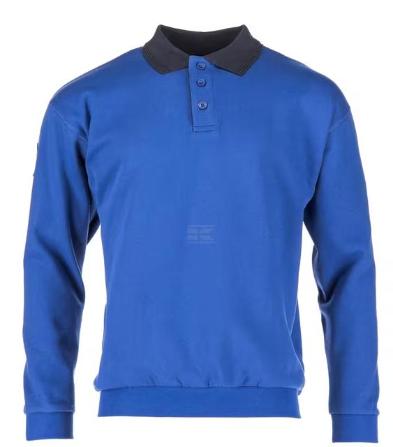 Polo Sweatshirt kongeblå