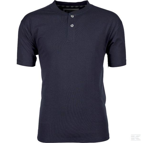 Kramp Technical T-Shirt med knapper Sort