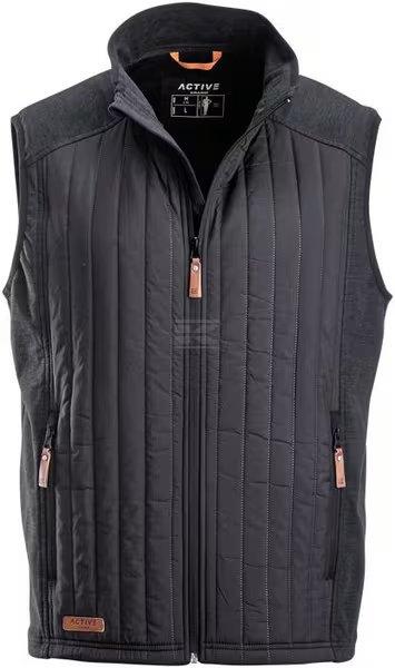Active Herre Hybrid/Fleece Vest Koksgrå