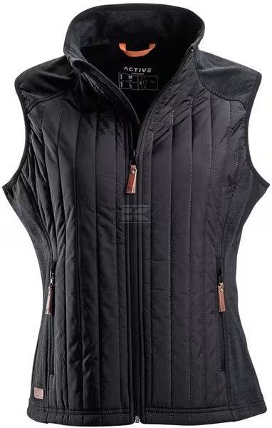 Active Dame Hybrid/Fleece Vest Koksgrå