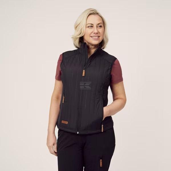 Active Dame Hybrid/Fleece Vest Koksgrå