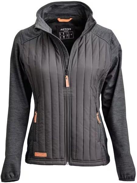 Active Dame Hybrid/Fleece Jakke Koksgrå
