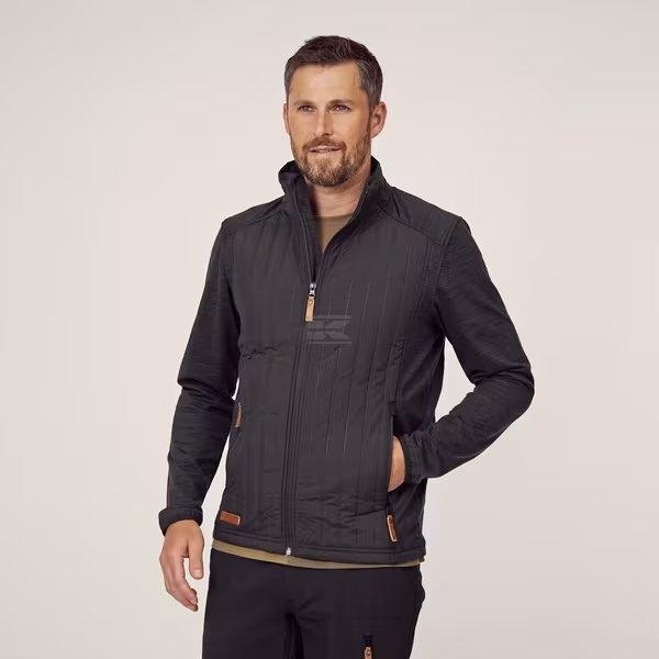 Active Herre Hybrid/Fleecejakke Koksgrå