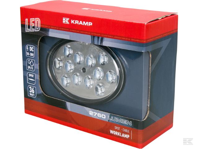 Kramp LED Arbejdslygte 2760 Lumen 24W Fjernområde