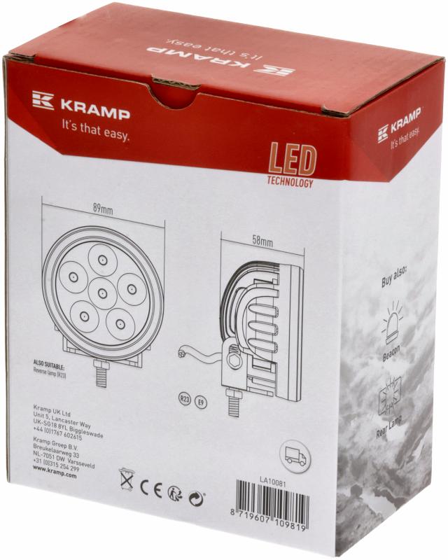 Kramp LED Arbejdslygte 1080 Lumen 18W Nærområde