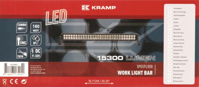 Kramp LED Lygtebar 180W 60 LED