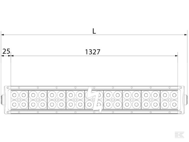 Kramp LED Lygtebar 300W 100 LED