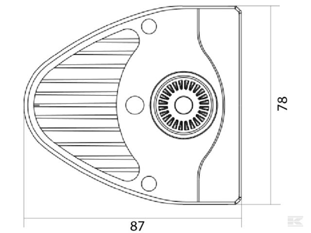 Kramp LED Lygtebar 180W 60 LED buet m/ Deutsch stik