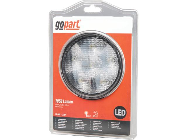 GoPart LED Arbejdslygte Flood 1850 Lumen m/ Ledning