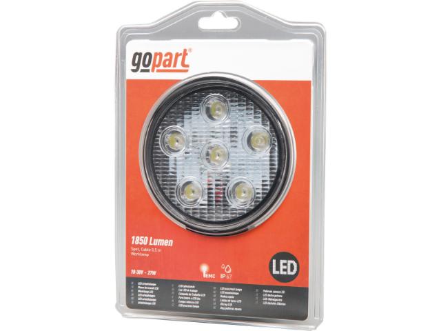 GoPart LED Arbejdslygte Spot 1850 Lumen m/ Ledning