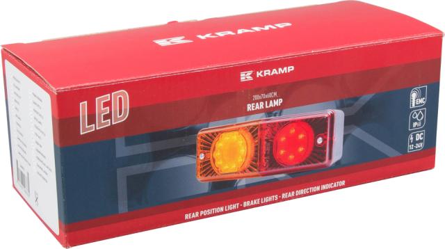 Kramp Baglygte universal med 200cm ledning