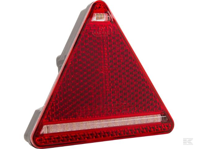 Kramp LED Baglygte trekant ventre m/deutsch stik