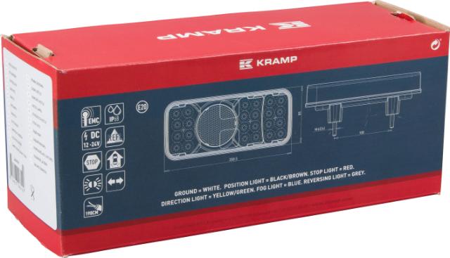 Kramp Baglygte Universal med 190cm ledning