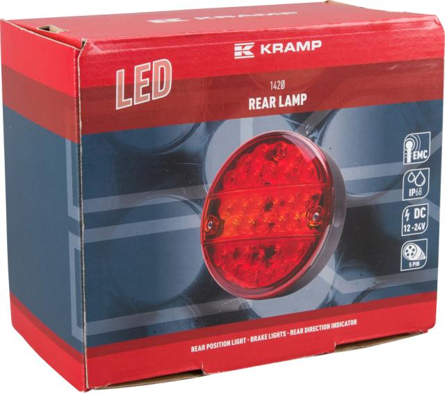 Kramp LED Baglygte m/ 5-pin