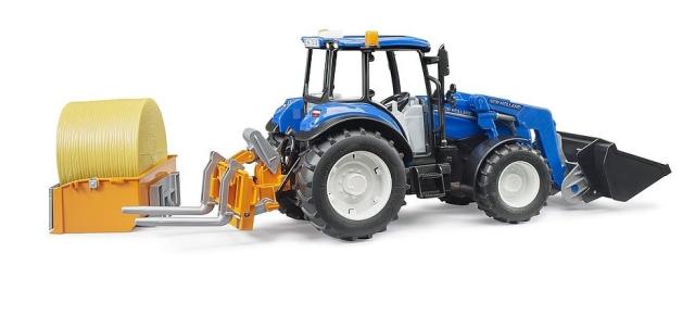 Bruder 02187 New Holland T5.120 traktor med transportbox og frontlæssser