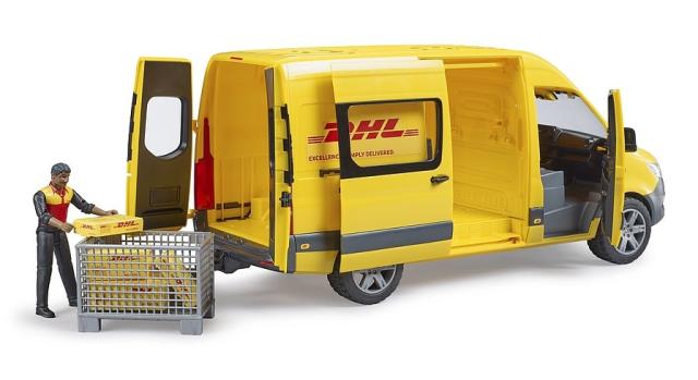 Bruder 02671 MB Sprinter DHL Postbil med Chauffør