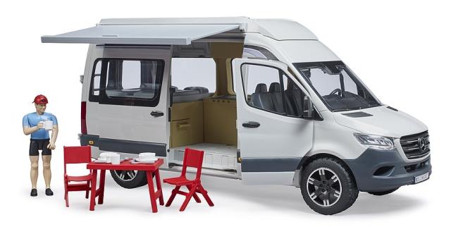 Bruder 02672 MB Sprinter Camper med Campist