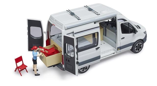 Bruder 02672 MB Sprinter Camper med Campist