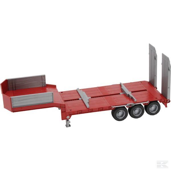 Bruder 42823 rød Low laoder trailer 