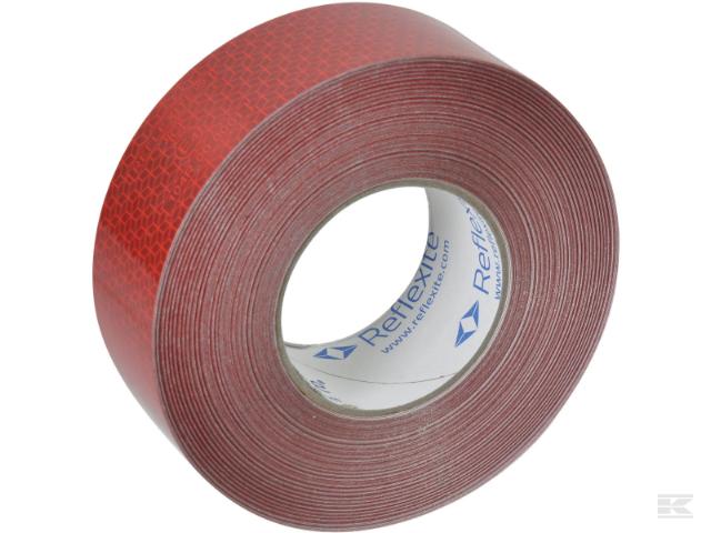 Reflekstape 50 mm rød 50 m