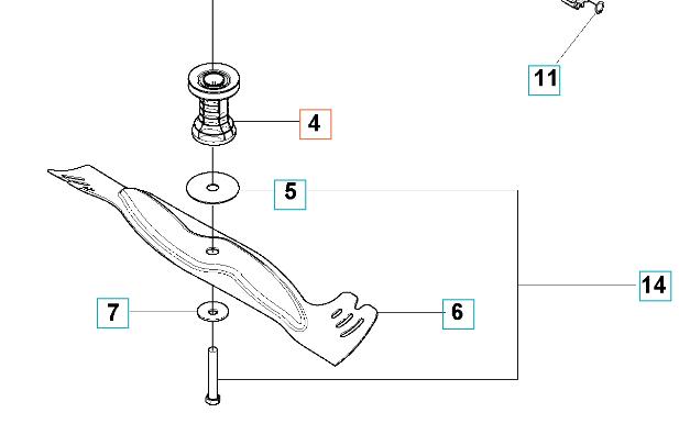 Husqvarna knivholder LC 253S