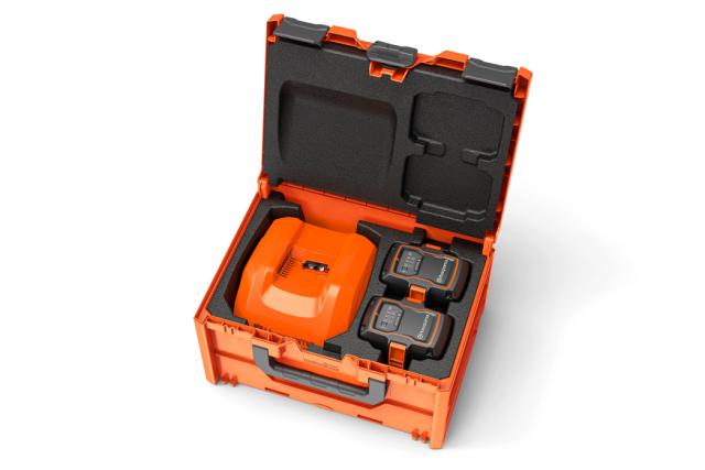 Husqvarna Transportboks BC1-UN inkl. 2x B330X Batteri og C750X Lader