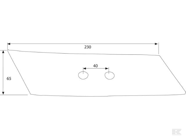 Vendbar spids til Kverneland Højre