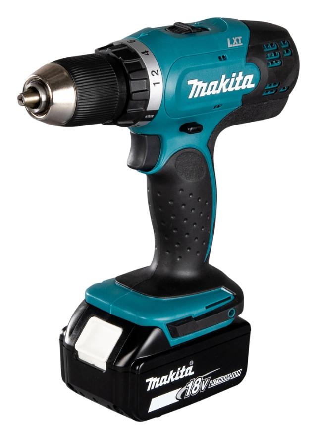 Makita DDF453RYJ Bore-/skruemaskine m/ Batterier og Lader