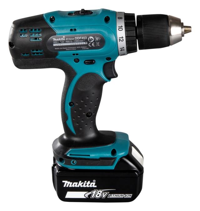Makita DDF453RYJ Bore-/skruemaskine m/ Batterier og Lader