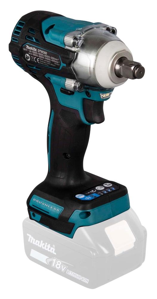 Makita DTW300Z Slagnøgle u/ Batteri og Lader