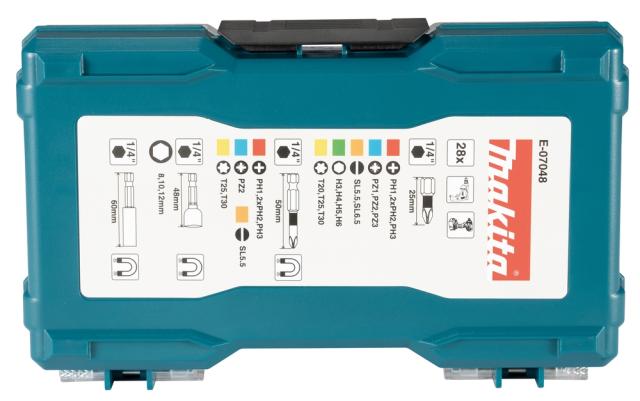 Makita E-07048 Bitssæt med Magnettoppe 28 Dele