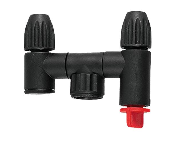 Dobbeltdyse til sprøjte